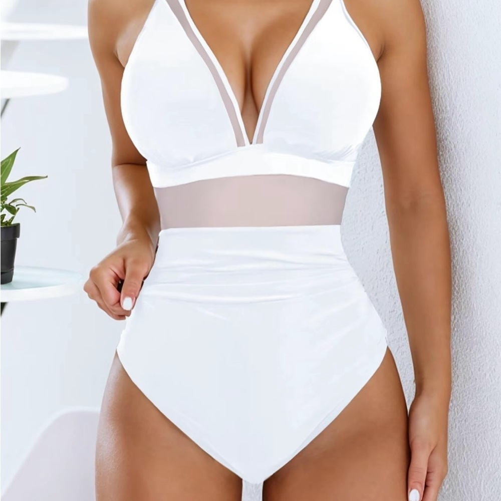 White One-Piece Swimsuit
